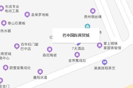 巴中西部国际商贸城附近酒店住宿信息一览