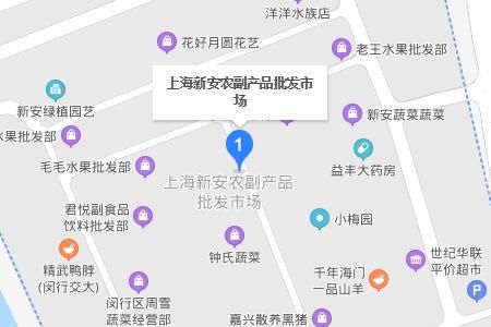 上海新安农副产品批发市场详细地址及乘车线路推荐