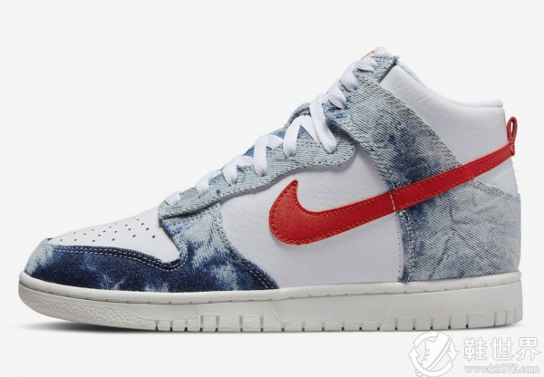 Nike,Dunk High,WMNS,Washed Den 水洗丹宁 Dunk 官图曝光！发售日期正式确定！