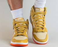 全新 Nike Dunk High “Gold Canvas”谍照及发售信息